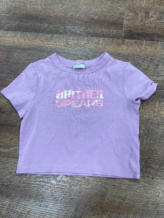 Cotton On Tops - Britney Spears x Cotton On Lavender Micro Tee Small